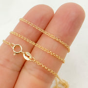14K Solid Gold Wheat Necklace